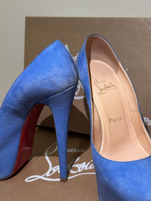 Christian Louboutin - Royal Blue Suede Daffodile 160