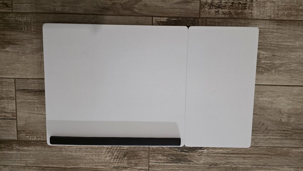 Măsuță lemn albă, pliabilă și reglabilă, pentru laptop/tabletă