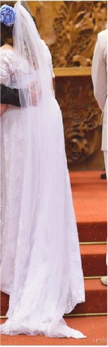 Булчинска рокля и воал + аксесоари