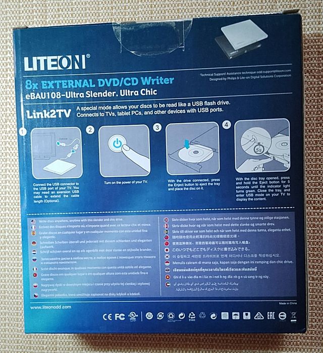 Продаю новый USB-DVD RW  LITEON eBAU108