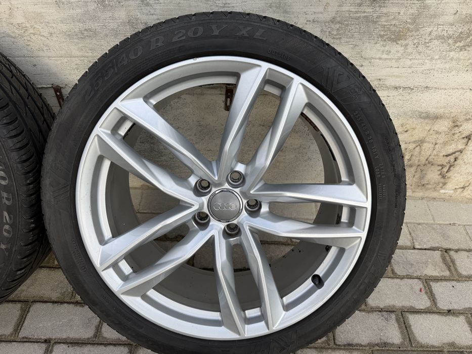 Oferta!Jante originale Audi A6 Allroad  R20 din Titan, anvelope de vara 255/40/20-7 mm