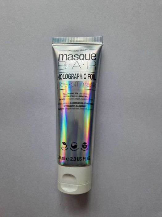 ser vitC PrecisionBeautyGlowUp,mască peloff folie holograficăMasqueBar