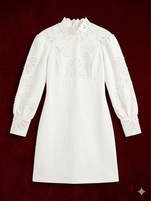 Белое платье с вышивкой романтика и стиль