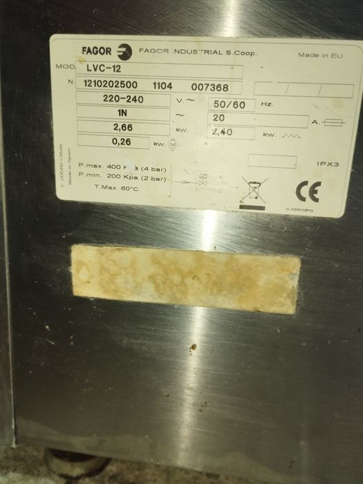 Чашомиялна машина FAGOR LVC 12