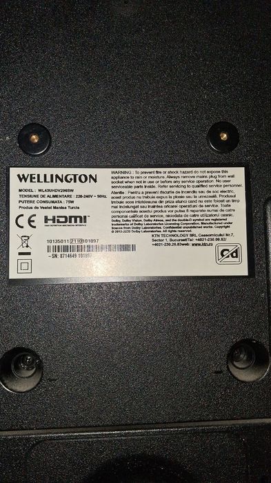 Vand smart tv wellington 108 cm