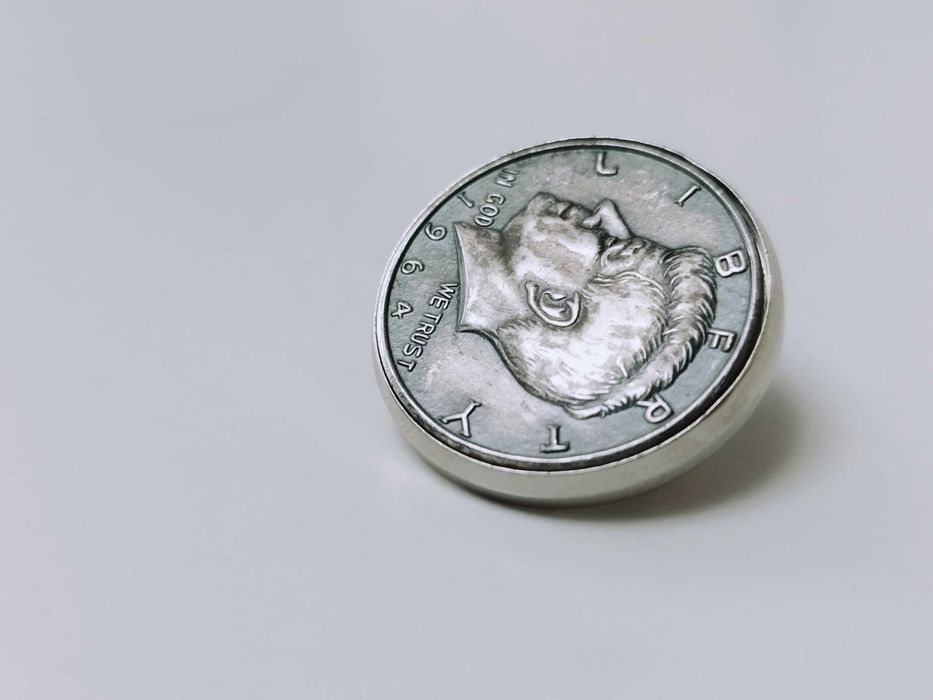 Clema cravata half dollar 1964