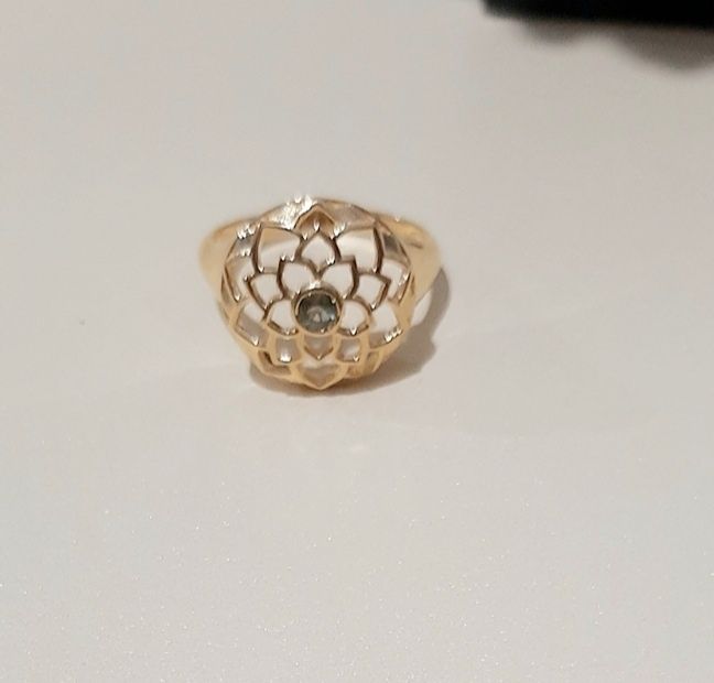 Inel argint placat cu aur cu moldavite si pandantiv talisman