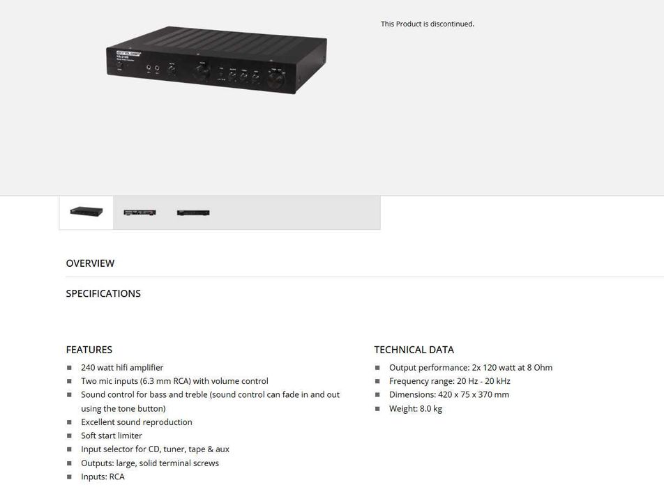 Amplificator Reloop HA-210 (2x120W)