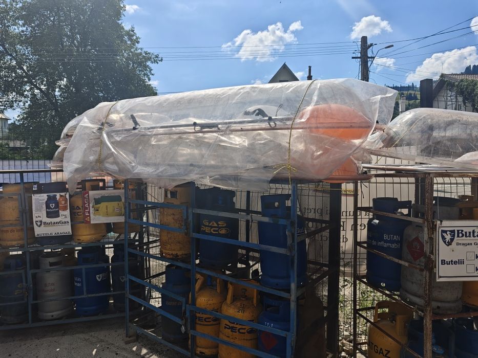 Caiac transparent dublu
