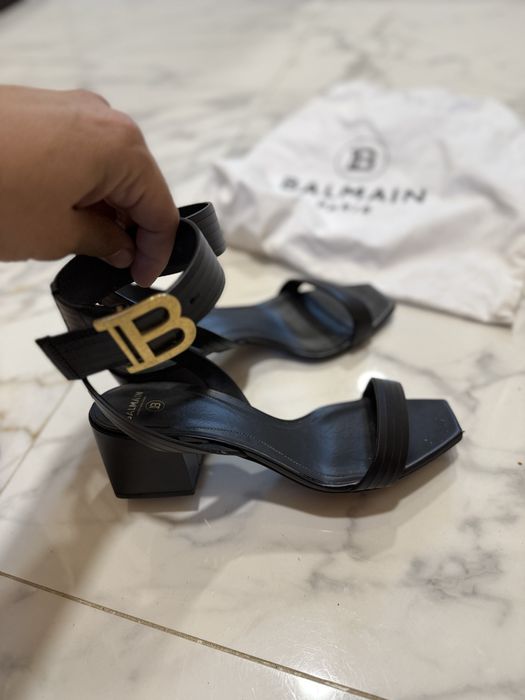 Дамски сандали естествена кожа Balmain Sandals - Calf-skin leather