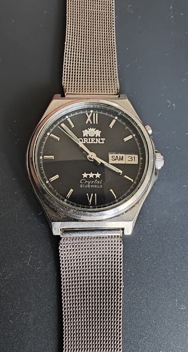 Ceas Orient Crystal 3 Stars Automatic - 21 Rubine - Cifre Romane