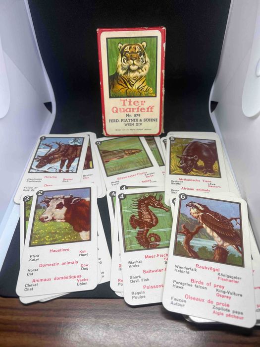 Карти животински квартет - Ferd. Piatnik & Söhne Wien - Nr. 279