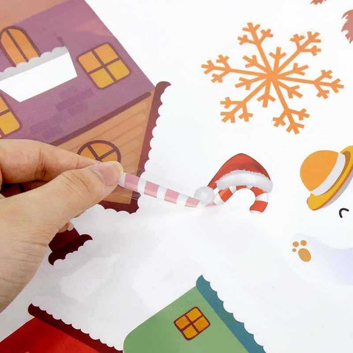 Коледни стикери за прозорци – коледни елхи
