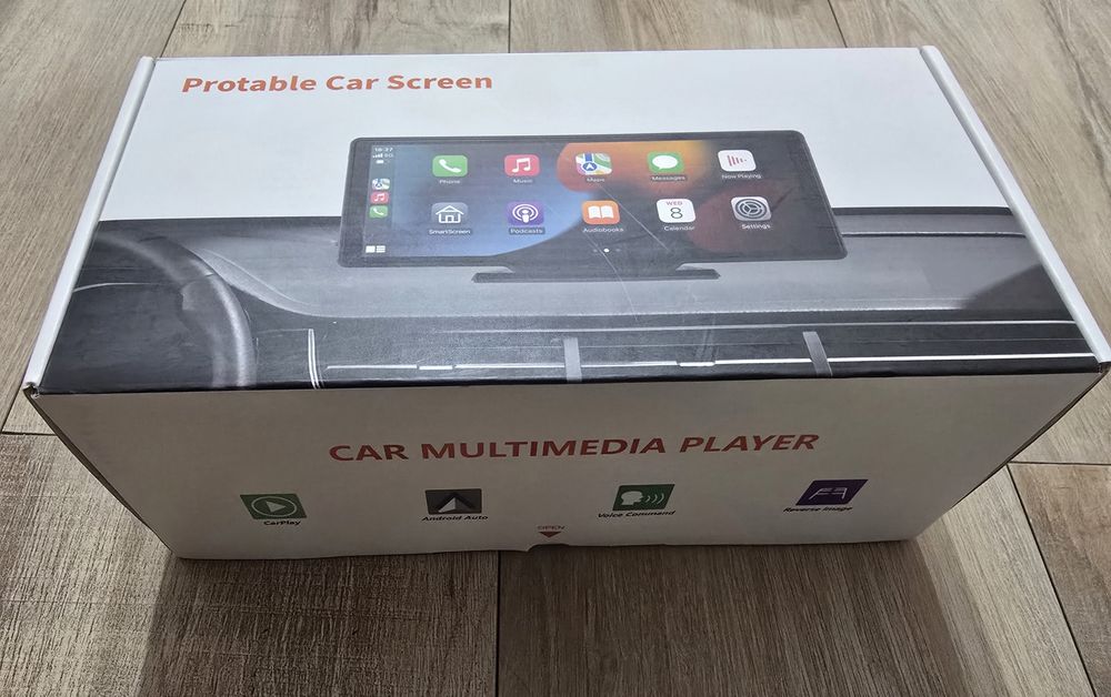 Чисто Нов Голям 10.26" Преносим Екран за Кола + Камера за Задно Виждане (Wireless CarPlay & Android Auto)