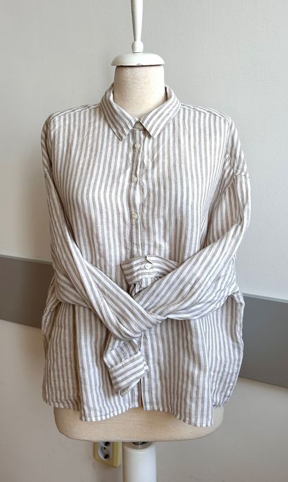 Massimo Dutti ленена елегантна туника