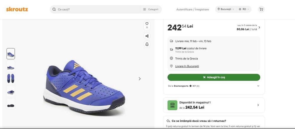 Adidas COURT STABIL JR  incaltaminte sport pentru copii. Marime 35