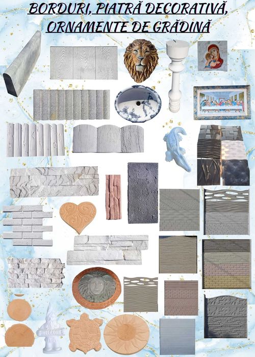 PREFABRICATE DIN BETON TURNAT:CoameCapacePavajBorduriPiatraDecorativa