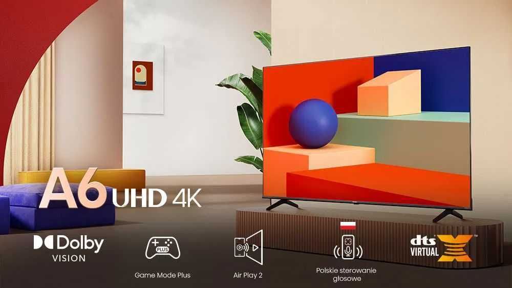 Телевизор Hisense 55* A63 4k UHD Smart TV + 2500 канал + доставка!