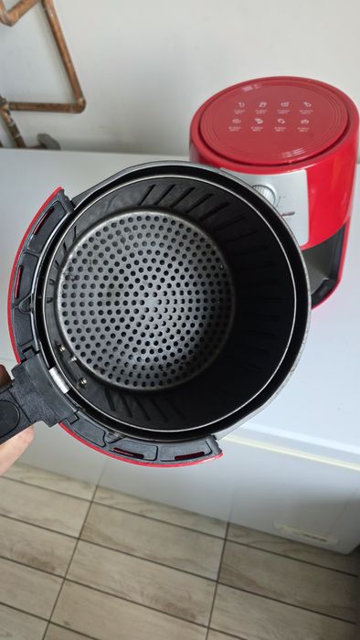 Friteuză cu aer cald (Air Fryer) Delimano Air Fryer Pro Red – Stare excelentă