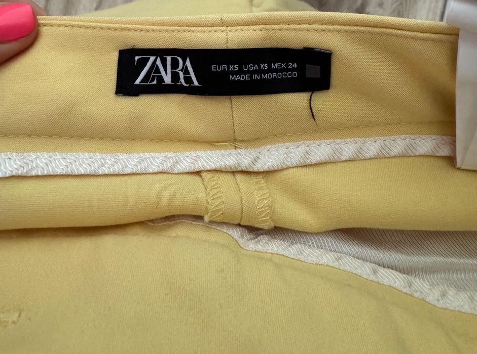 Панталон Zara в жълто и розово