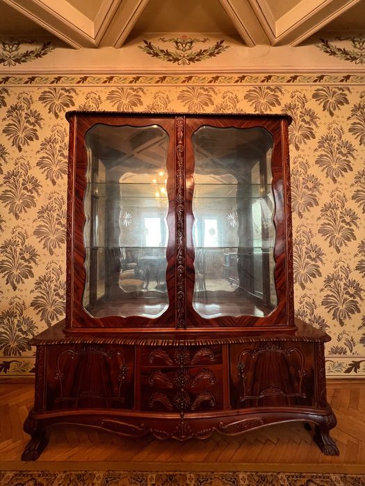 Set mobilier de arta, sculptat - lemn fag / nuc_Craiova