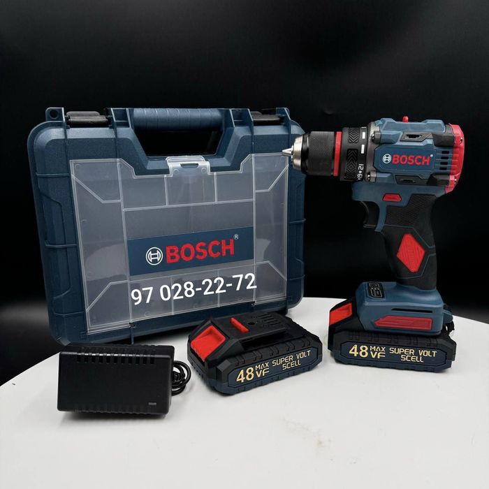 Бесщеточный Аккумуляторный дрель шуруповерт BOSCH 48 v. Shurupavyort