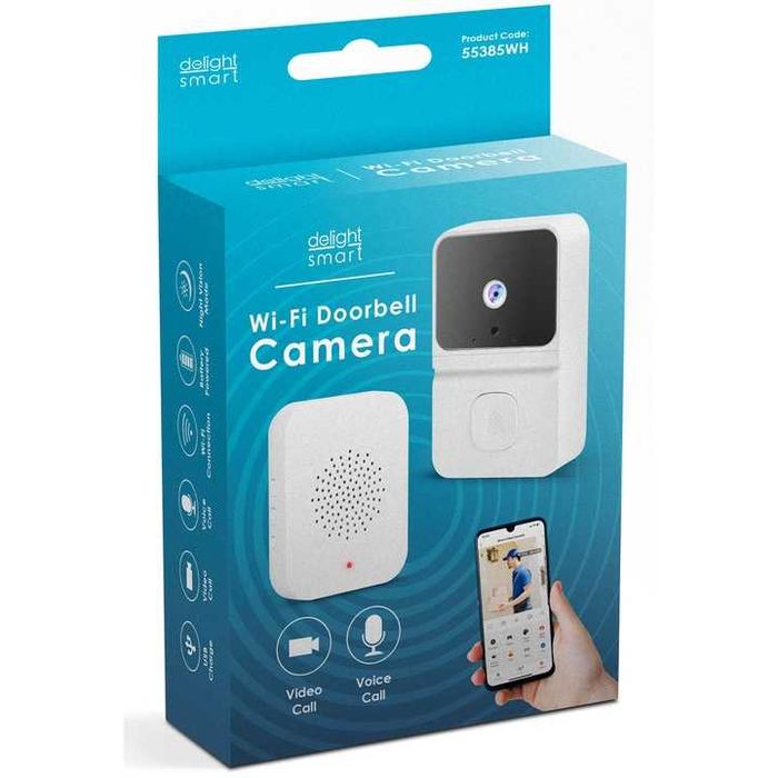 Sonerie video inteligenta Delight 55385WH, Wi-Fi,  HD, Night Vision