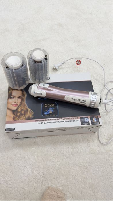 Rowenta CF9540F0 — фен-щётка, розовая