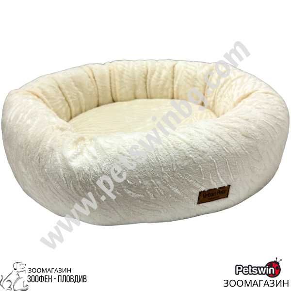 Легло тип Поничка- за Куче/Коте- 55/55/15см- Крем разцветка-Urban Pets