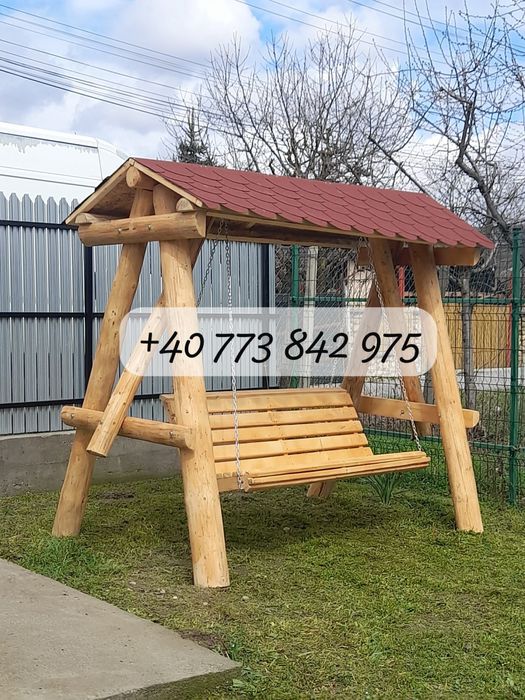 Balansoar rustic de grădină