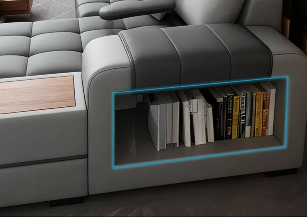 ПОД ЗАКАЗ! Premium большой диван из чистой кожи