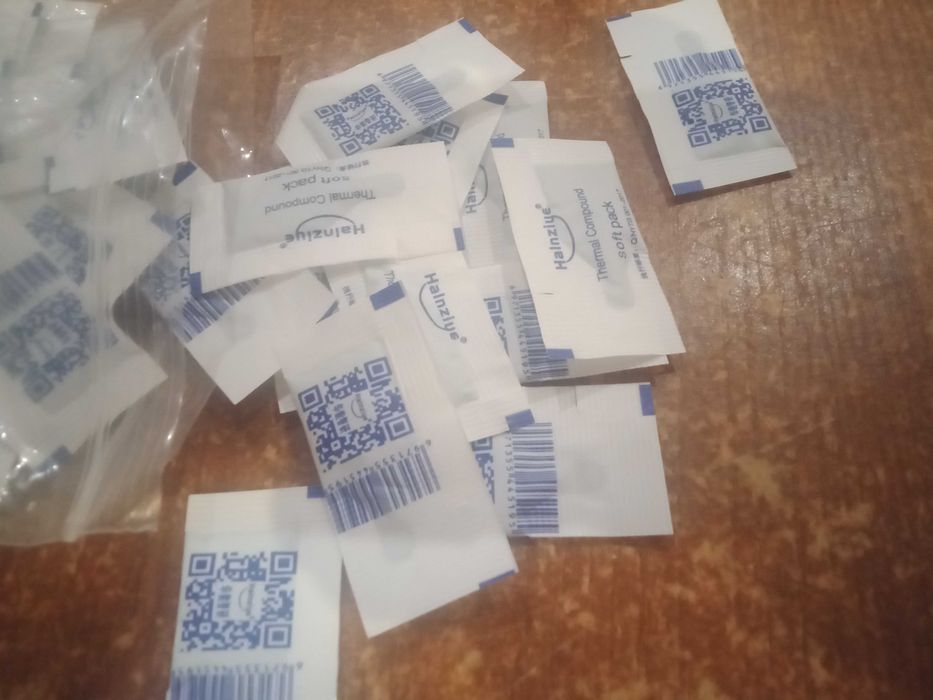 Термопаста для процессора 5штук