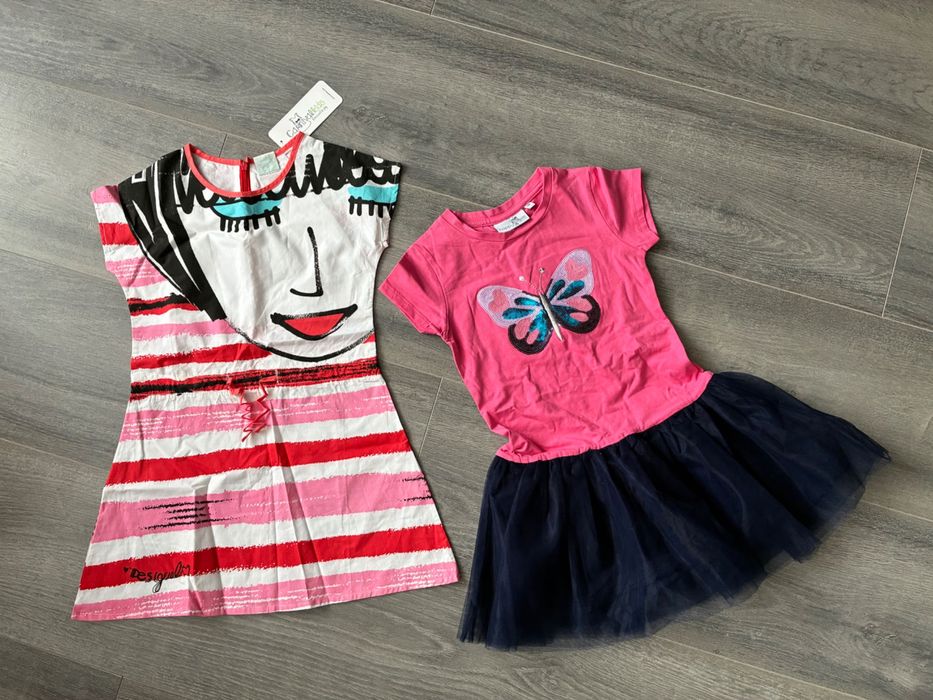 Две нови рокли 110/116 - общо 5 евро