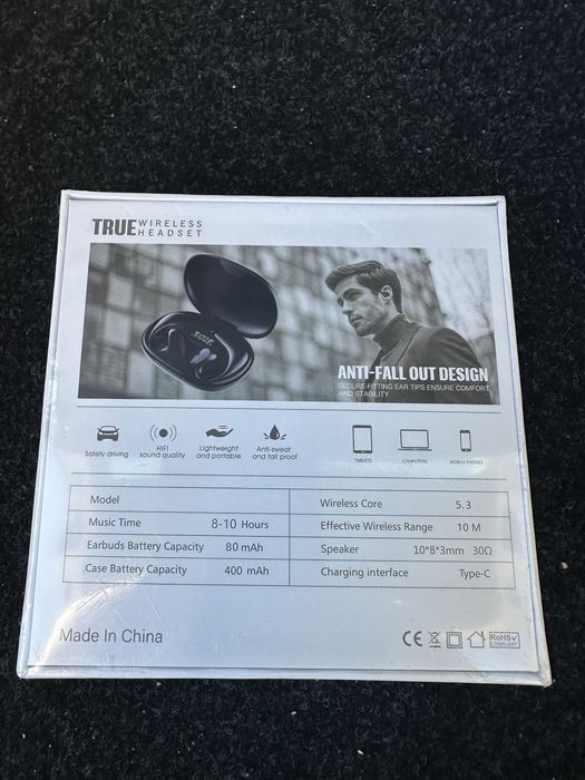 True wireless headset