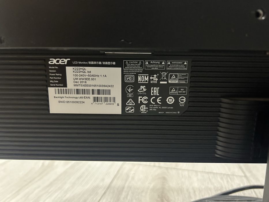 LCD Монитор Acer