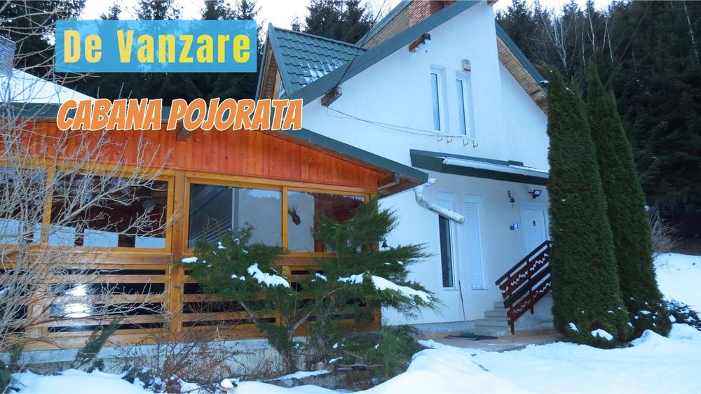 Cabana P+1E, 1022 mp. teren, la munte, Pojorata, Bucovina!