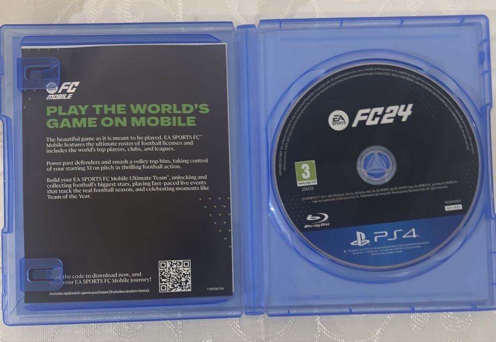 Диск Fc 24 на PlayStation 4