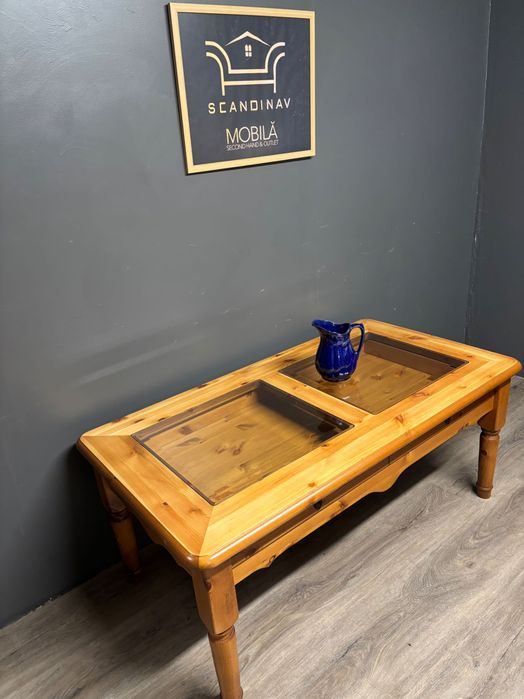 Măsuța cafea lemn masiv rășinoase