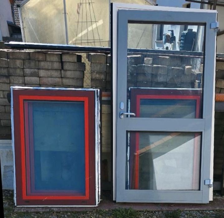 USA INTRARE FIRMA CASA Fereastra Alu industrial hala garaj H 210 x L  112 Garantie