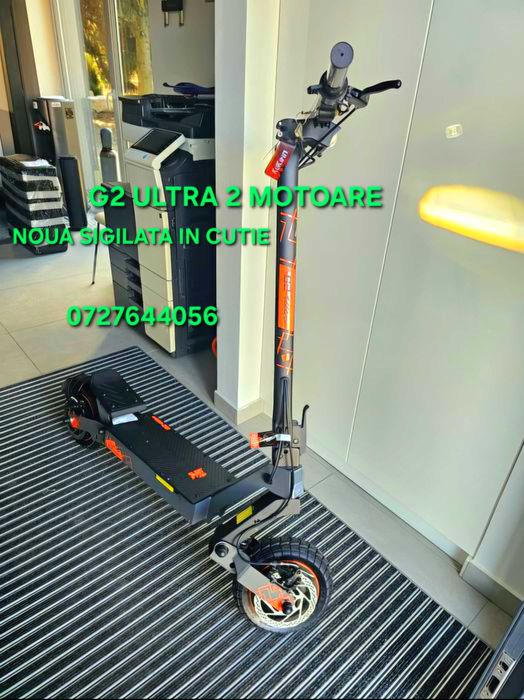 Trotineta electrica KUKIRIN G2 ULTRA 2 motoare 1600w 18.2 ah NOUA