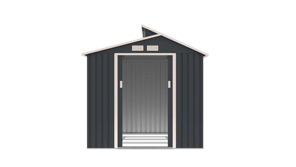 Casuta magazie de gradina 220x193x214 cm, cu baza metalica