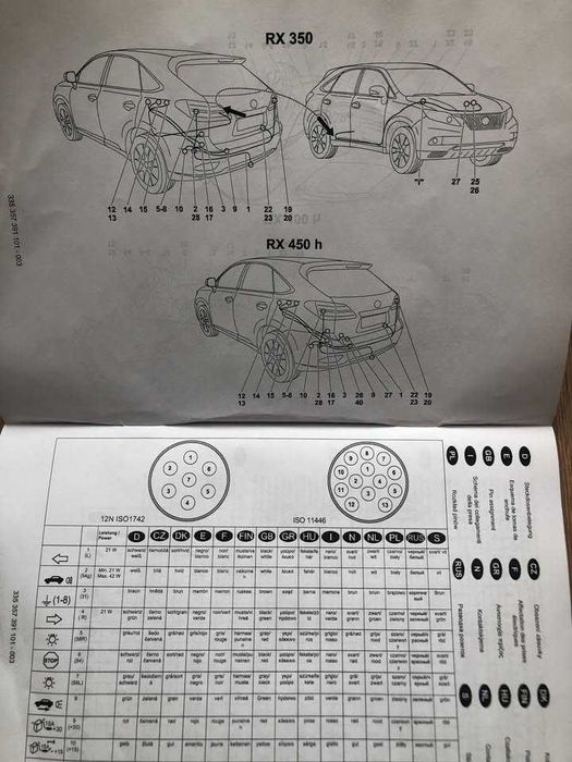 Електрокомплект за свързване на каравани за Lexus RX450h RX350 RX400h RX450h