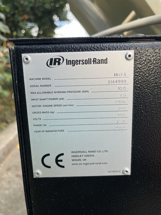 Винтов компресор Ingersoll Rand 7.5kw