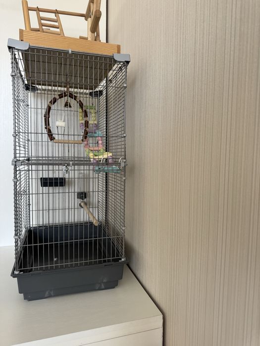 Клетка для попугая с манежом
