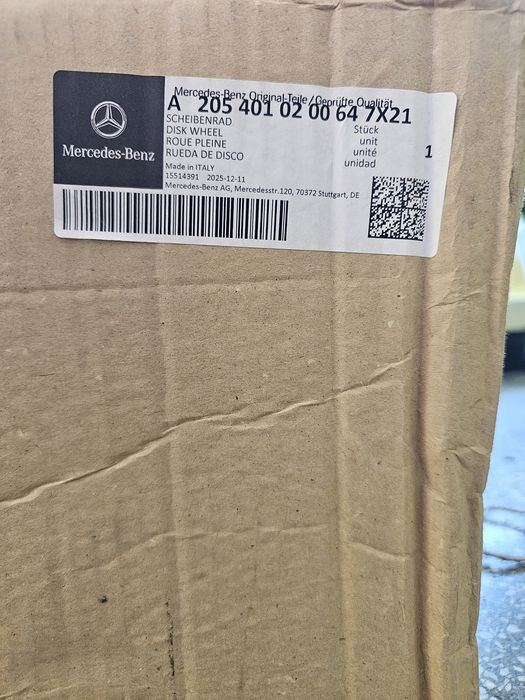 2 Jante Originale Mercedes-Benz R17 5-Twin-Spoke – NOI – OEM – W205
