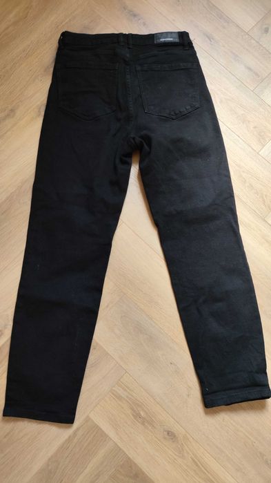 Pantaloni jean negru Stradivarius slim 38