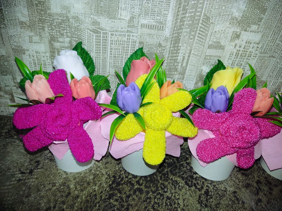 Цветы из мыла!!!