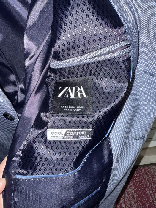 Sacou zara slim si pantaloni marinea 52