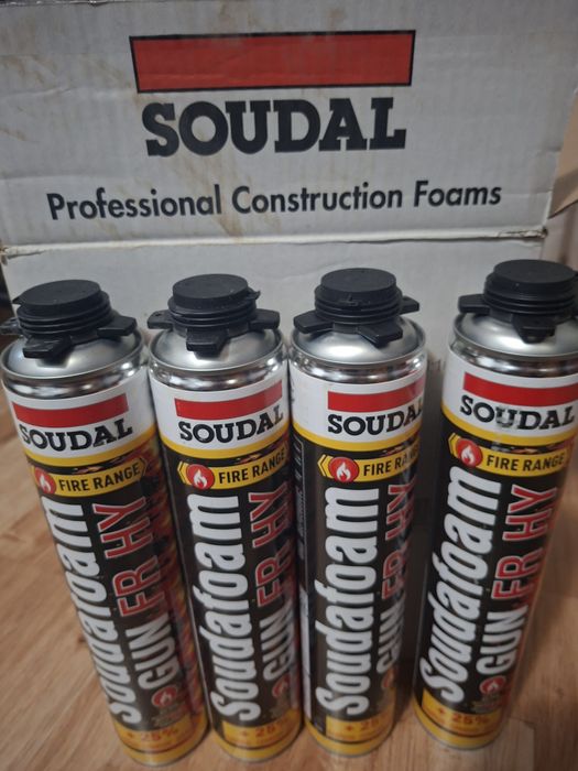 Spumă poliuretanică antifoc SOUDAL 750 ml, SUPER REDUCERE