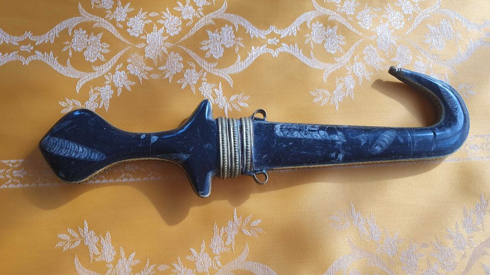 PUMNAL artizanal AFRICAN, cutit colectie, pietre semipretioase